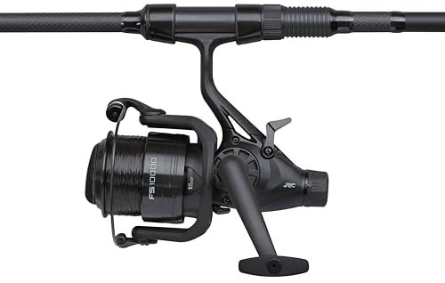 JRC Specimen Combo, Defender Ruten- und Rollenkombinationen, Grob- und Matchangeln, Seefisch, Süßwasserangler, Karpfen, vorgespult mit Schnur, Schwarz, 10000, 3.66m, 3.00 lb