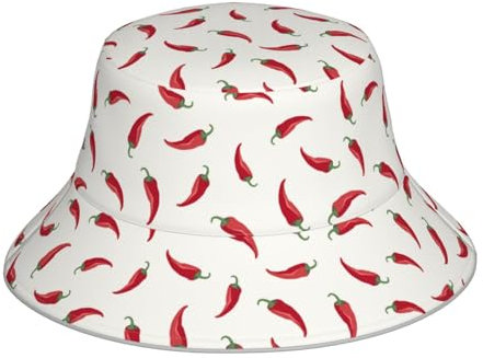 56 fiskarhatt chili solhattar unisex strandmössa UV-skydd fiskarhatt för utomhus strand resor, Hinkhatt 1236, M