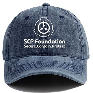 HEBUOUI Baseballmütze für männer Outdoors SCP Foundation Secure Contain Protect Baseballkappe Distressed Hüte Kappe Männer Retro Outdoor Sommer Verstellbar SCP Hut Freizeit Geschenk