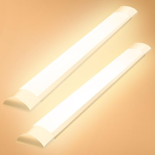 wowspeed 2 PACK LED Feuchtraumleuchte 120cm, 40W 4800LM Kellerlampe 3200K Warmweiß LED Röhre 130° Abstrahlwinkel LED Feuchtraumleuchte für Badzimmer Wohnzimmer Küche Garage Büro