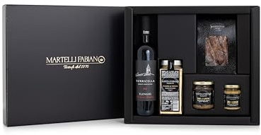 Confezione Regalo Tartufo BUCAREST - Cesti Natalizi Pasquali a base di Tartufo - Prodotti Tipici Artigianali - Idea Pacco Gastronomico Natale Pasqua - Truffle Gift Idea - Martelli Fabiano Tartufi