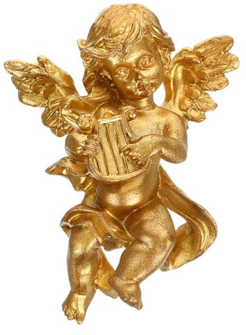 IMIKEYA Scultura In Gesso Vintage Decorazione Domestica Statua Angelo Resina Giardino
