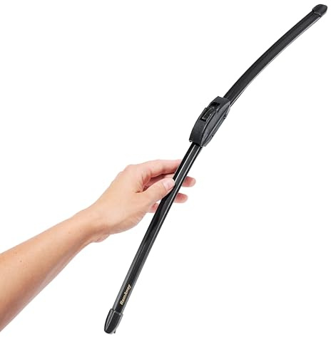RainAway Escobilla Limpiaparabrisas Universal para Coche - Longitud 55 cm - Fácil Instalación - Goma Duradera y Soporte Anticorrosión - Compatible con la Mayoría de Vehículos -Revestimiento de Teflón