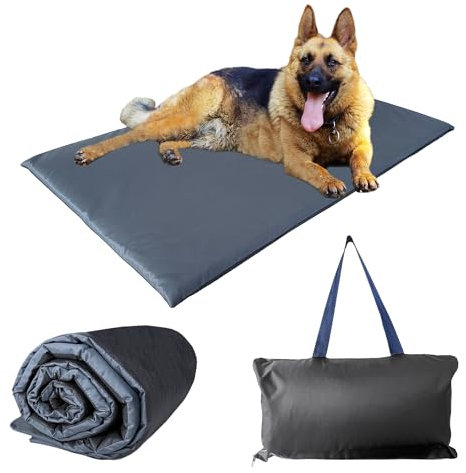 Aveanit wasserdichte Hundematte für Outdoor, Hundedecke Waschbares, Waschbares Hundebett, Hundekissen für Reise Camping Outdoor Graphit