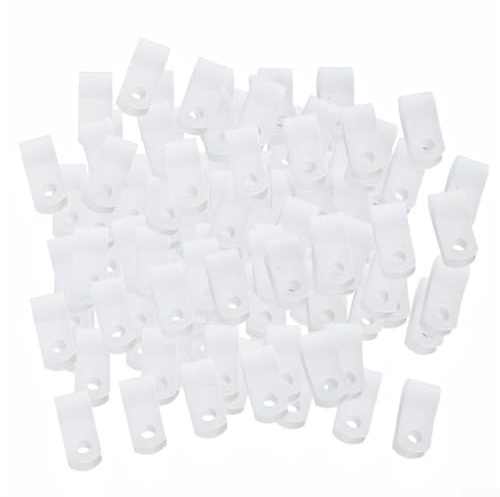 Stabilité améliorée pour couvercle de cocotte, 100 clips de protection en plastique (blanc)