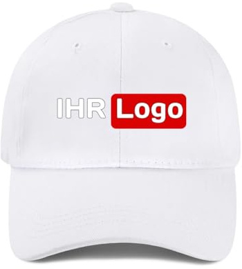ROHBVMN Basecap personalisiert mit Foto/Logo/Text | Verstellbare Kappe für Männer & Frauen | personalisierte Schirmmütze selbst gestalten | Mesh Cap Baseball Cap Herren Damen