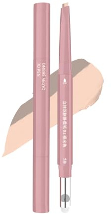 Under Eye Highlighter Pencil – dubbelhövdad underögat överstrykningspinne | 2,5 g markeringsverktyg ansiktskosmetika för bröllop dating sammankomst pendling