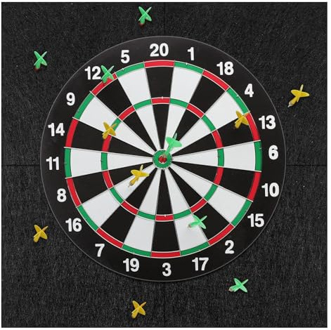 Flintronic Väggskydd för filt dartbräda, HBT: 600 x 600 x 12 mm, darttavlans kant, självhäftande, skarvad dart väggskydd, dart tillbehör, svart