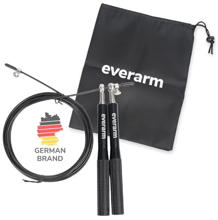 Speed Jump Rope – justerbart hopprep med aluminiumhandtag och stålrep för dubbla under, crossfit, boxning och fitness – lätt och snabb