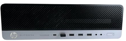 HP EliteDesk 800 G4 Small Form Factor PC Core i5 (8500) 3GHz 8GB 256GB SSD DVD-Writer LAN Windows 11 Pro (UHD Graphics 630) (Renewed)