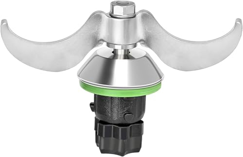 Meistermix Teigmesser für TM6, TM5, Edelstahl Teigmischmesser, Patix Teigmesser Tm6 - Teigschneider aus Solinger Edelstahl mit Wellenschliff & Holzgriff