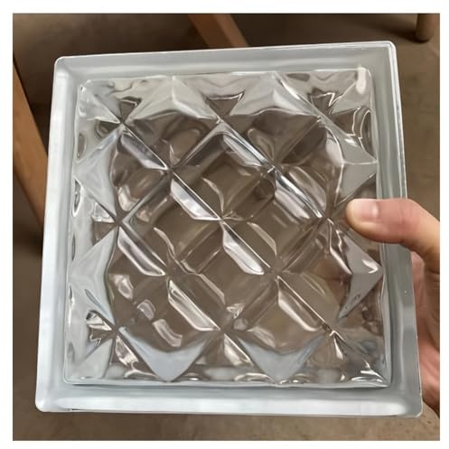 di vetro, Mattoni di vetro trasparenti 190x190x80mm for pareti divisorie for uffici, divisori for stanze, decorazioni for spazi(Clear-a)
