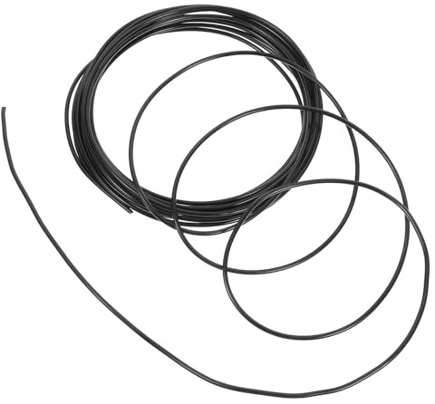 NOLITOY Alambre de Aluminio Negro 2 Mm 5 M para Bonsáis, Alambre Flexible Moldeador para Plantas de Interior y Exterior, Herramienta Práctica para Jardinería y Decoración de Bonsáis