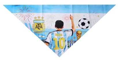 Hotcinab Hund Bandanas Haustier Bandanas mit Fußball Einfarbiges Hundehalstuch Welpen Halstuch Dreieckige Hundebandanas Atmungsaktiv Hundeschal für Kleine und Große Hunde und Katzen Blau