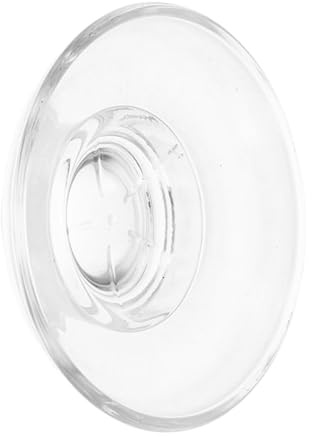 FIXOSHEE Portasapone Rotondo in Vetro Trasparente, Base Antiscivolo, Facile da Pulire, per Bagno e Cucina, Piattino Elegante