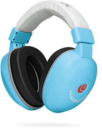 Lucid Audio HearMuffs Baby Hearing Protection (Over-The-Ear Sound Protection Ear Muffs Infant/Toddler/Child) (Pastel Blue), One Size