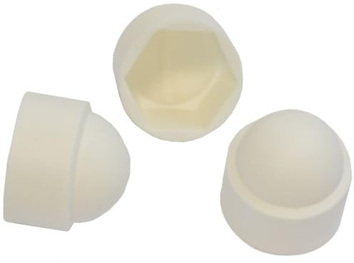 1000 Stück Sechskant Schutzkappe M5 - Schlüsselweite 8mm, Farbe weiß - Abdeckkappe