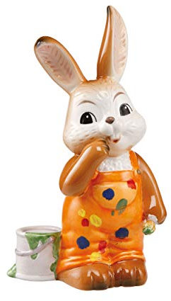 Goebel Meister Klecks Osterhase, Steingut, Mehrfarbig, 15x8,5x6cm