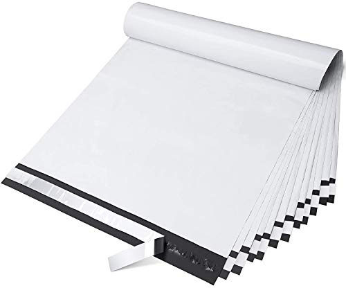 Fuxury Large Poly Mailers 14.5x19'' 100Pcs, Shipping Bags for Clothing, Strong Adhesive Sealing Mailing Envelopes, Waterproof Heavy Duty Postal Mailer Poly Bags for Small Business