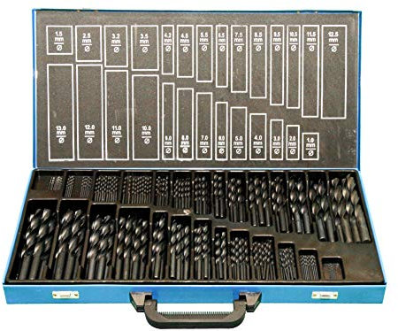 Metallbohrer-Set 230-tlg. 1-13 mm - HSS-R Spiralbohrer - DIN 338 - für Metall, Holz, Kunststoff - Industriequalität - PeTools