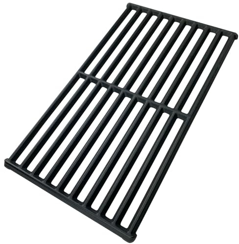 Grillfürst breiter Gusseisen Grillrost für Grillfürst Gasgrill Stationen der G-Serie (ab G210) - rechteckiges Grillgitter mit 11 mm starken Streben, Ersatz Grillrost im Format 41,6 x 24,1 cm