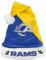 Forever Collectibles Foco NFL Los Angeles Rams 2020 Basic Santa Claus Hat Mütze Weihnachtsmannmütze Nikolaus Weihnachten