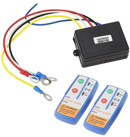 Kit de Télécommande de Treuil Sans Fil, Système de Contrôleur de Commutateur de Télécommande Sans Fil de Treuil électrique 150ft 12V pour Camion ATV SUV