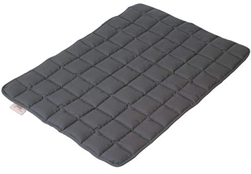paw & pillow Microfaser Hundedecke - Hundebetten in Blau Braun – pflegeleicht