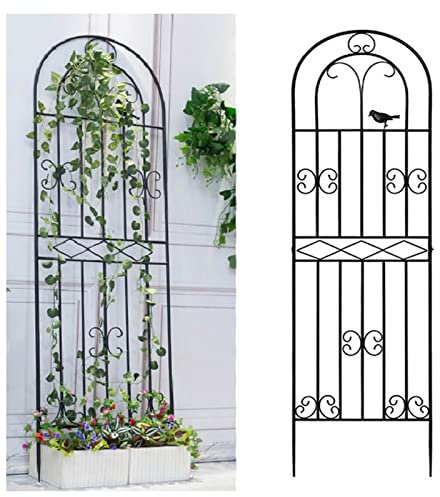 Treillis De Jardin, H : 180/200 CM, Clôture pour Plantes Grimpantes, Treillage Métal, Cadre d'escalade De Plantes, Piquets De Support De Plantes pour Légumes, Rosiers, Pots(Color:3 Pieces,Size:200cm)