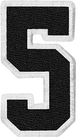 Taktiska siffror lapp broderat märke applikation fästanordning krok och ögla emblem - fem