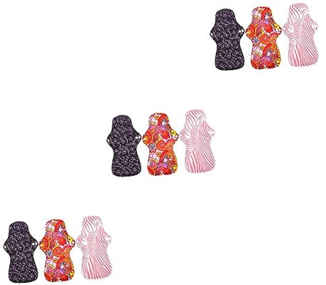 Healeved 3er-sets Für Die Menstruation Von Mädchen Wiederverwendbar Waschbar Mit Kohleknopf Geldsparend 3 Stück X 3