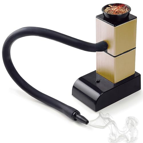 Fumoir en or avec copeaux de bois, fumoir portable pour cocktails et boissons, sous vide, steak, barbecue, saumon.