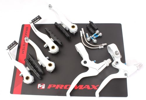KHEbikes V-Bremsen Set mit Bremshebel KHE PROMAX weiß