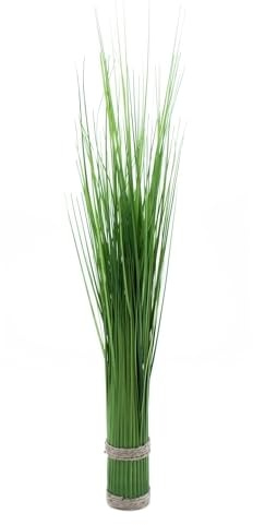 Spetebo Kunst Dekogras Bündel grün - H 60 cm - Künstliches Deko Stehgras - Kunstpflanze Zimmerpflanze Deko Gräser Grasbündel Ziergras