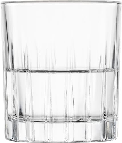 SCHOTT ZWIESEL Copas de licor Stage (set de 4), vasos de chupito intemporales para aguardiente con relieve, vasos de cristal Tritan aptos para lavavajillas (art. nº. 123933)
