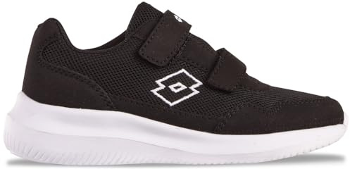 Lotto Zapatillas Unisex para niños Connect VL K, Negro Blanco, 28 EU