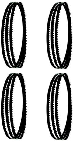 con una sierra, Sierras de cinta, 4 hojas de sierra de cinta finas de 2500x13x0,35 mm, hoja de sierra de cinta de carbono de 10 TPI for herramientas de carpintería for corte de madera y PVC