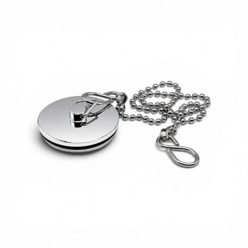 Chrome Sink Plug with Chain for Hand Washing Basin 1 1/2 Inch (38mm)