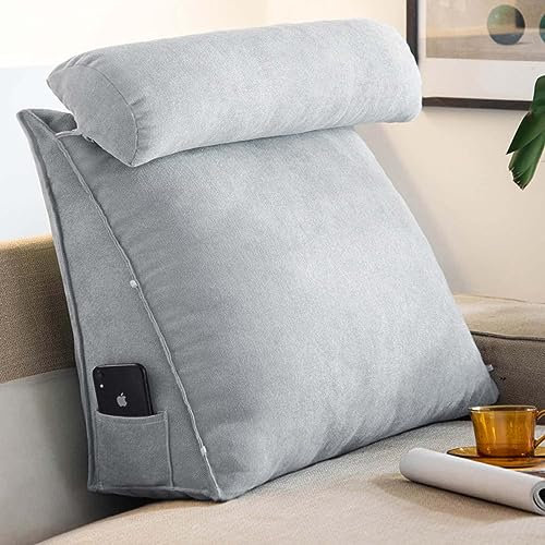 Lesekissen mit Rückenstütze für Erwachsene, multifunktionales Sofa- und Nachttischkissen für Zuhause, Büro, Taillenstütze, Lesekissen