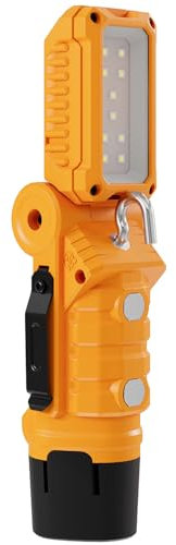 LED Arbeitsleuchte Werkstattlampe mit Magnet und Haken,batteriebetrieben für Mechaniker zur Autoreparatur, für den Heimgebrauch, zum Grillen und für den Außenbereich