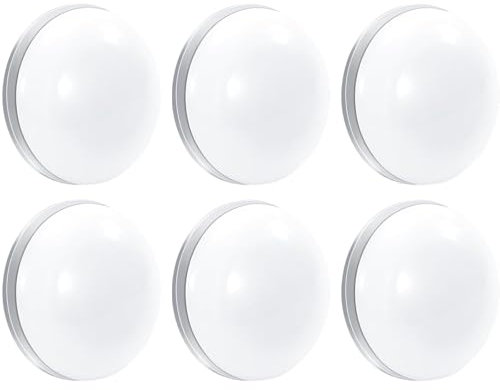 Binnan 6 Piezas Magnético para Cortinas, Accesorio magnético para Cortina, Blanco Redondo Contrapeso Cortina para Mantel de Cortina de Ducha de Cortina