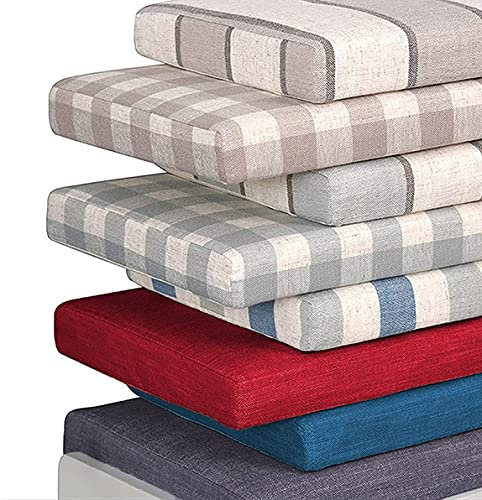 Bankkissen Outdoor Bankkissen für 2 oder 3-Sitzer Bank 80/90/100/120 cm, perfekt für Esszimmer oder Terrasse (A 50 x 50 x 3 cm)