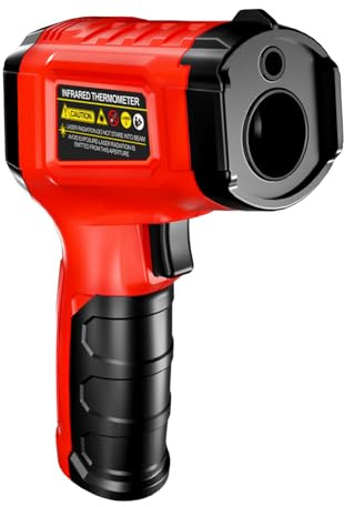 Handheld Thermometer - Portable Temperature Guns Reader, Laserr Sensing Tool | Yellow ABS Infrarred Detection Housing, Accurate LCD Screen Fast Trigger for Surfaces Scanning HVAC Electrical Use