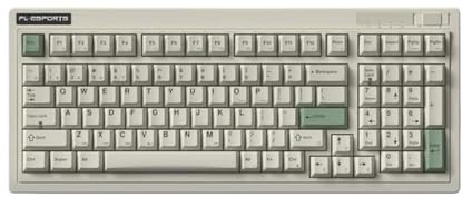 Three-mode Mechanical Keyboard For Gaming And Office With Retro Dye-sublimation Keycaps And Leaf Spring Gasket Design OG98(TRI-MODE WHITE)