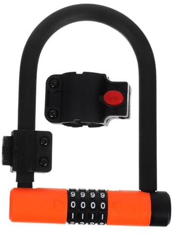 NOLITOY Candado para Bicicleta con Contraseña de Dígitos Antirrobo Seguro para Scooters Eléctricos Bicicletas de Montaña y Carretera Portátil y Resistente