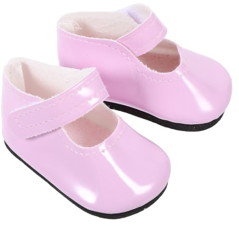 Toyvian Chaussures De Poupée Miniatures en PU 7X3.9X2.9Cm Accessoires De Poupée pour Fille Décoratives Et Claquettes pour Maison De