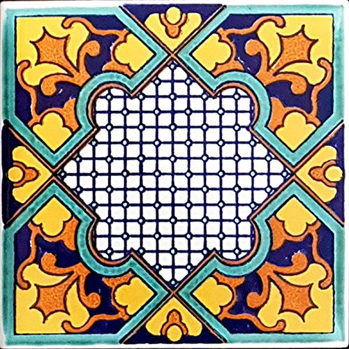 PIASTRELLA in Ceramica VIETRESE Decorate 10X10XH1, VIETRI Ceramic Tile (Ordine Minimo 5 Pezzi Anche l'uno Diverso dall'altro)