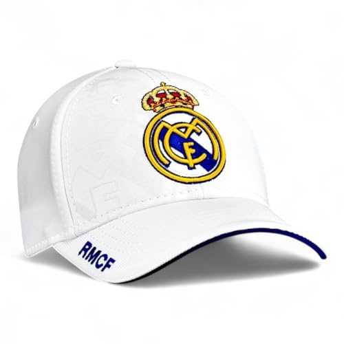 Real Madrid 1:a EQUIP-17 nr 3 keps - justerbar vuxenstorlek - vit färg