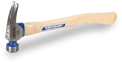 VAUGHAN CF2-HCP California Framer Hammer, 19 oz Smooth Head, Nail Starter, Made In The USA, VN11610