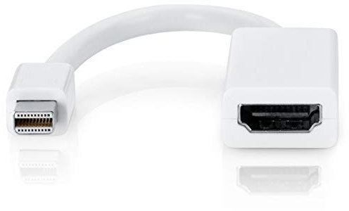 Mini Display Port DP/Thunderbolt macho adaptador a HDMI hembra compatible con Apple MacBook